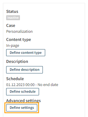 Disabling tracking for the modification