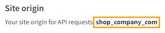 Getting your site origin