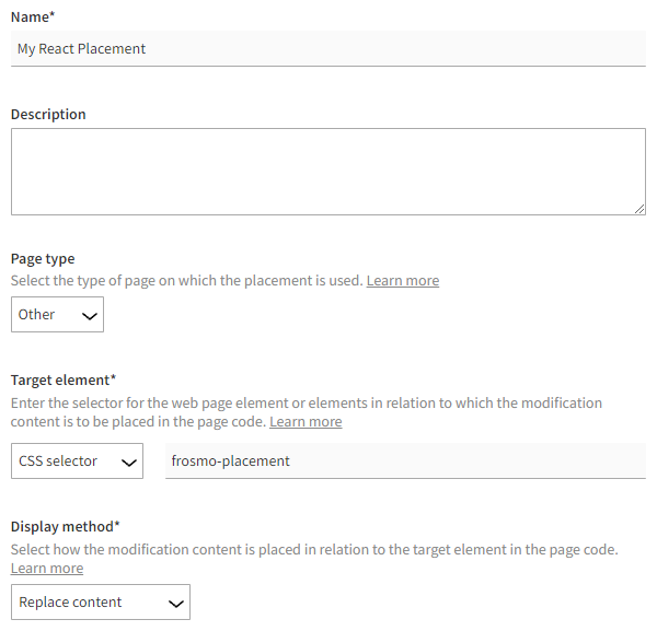 Creating a React component placement