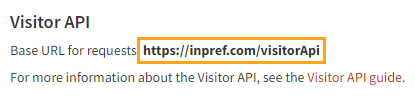 URL for Visitor API requests