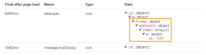 Testing cart action tracking