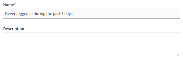 Segment description settings