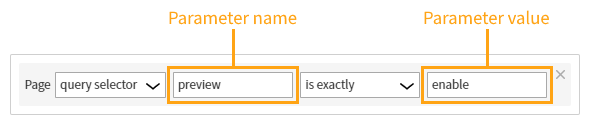 Matching a query parameter value