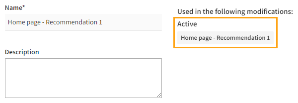 Checking in which modifications a placement is currently used