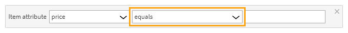 Selecting the relational operator for the comparison