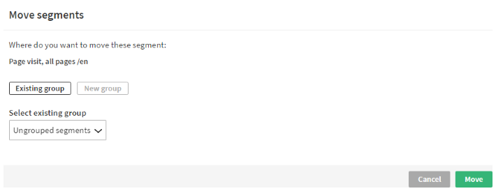 Adding a segment to an existing segment group