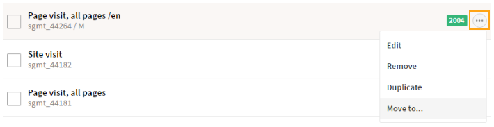 Adding a segment to a segment group