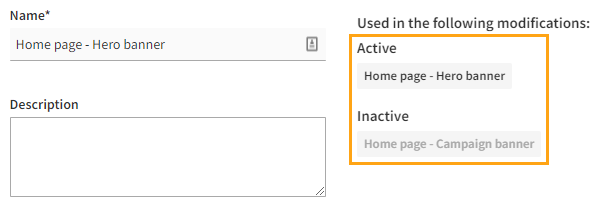 Checking in which modifications a template is currently used