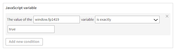 Trigger rule with a Boolean value